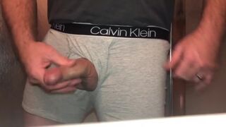 Cumming and Pissing in my Underwear, then Cumming again right after because I was so Horny Jetsfan1983 - BussyHunter.com