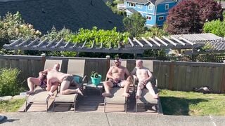 Seattle Dad - Summer Pool Orgy - Part I - Gay Porn Video