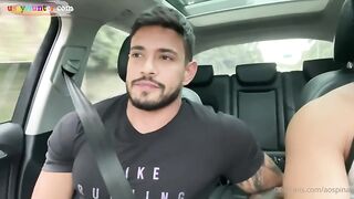 alejo ospina gets fucked by a stranger in a car bareback bussyhunter com gay home porn videos