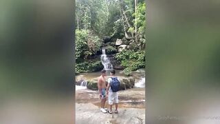 yolber martinez fucks brad2307 by the waterfall gay sex porn video