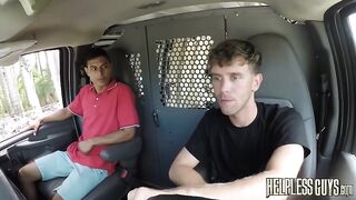 latino hitchhiker gets taken advantage of when he gets ride 2