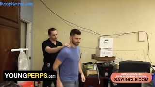 young perps straight dude destroys security officer s asshole with his huge cock in the backroom young perps bussyhunter com