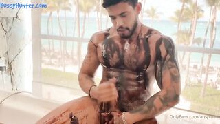 alejo ospina jerk off covered in chocolate yumm