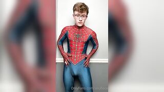 showing off my spider man costume and my body michael anthony anubace gay fans 