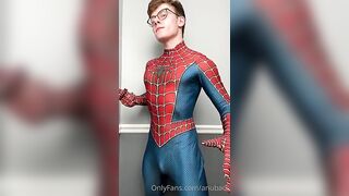 showing off my spider man costume and my body michael anthony anubace gay fans 