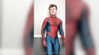 showing off my spider man costume and my body michael anthony anubace gay fans 