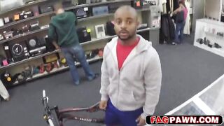 black dude sells himself and his ass to be used as a toy in a pawn shop 2