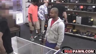 black dude sells himself and his ass to be used as a toy in a pawn shop 2