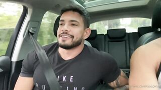 Alejo Ospina Gets Fucked by a Stranger in a Car   Bareback