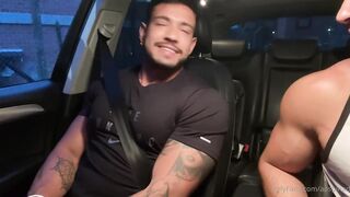 Alejo Ospina Gets Fucked by a Stranger in a Car   Bareback