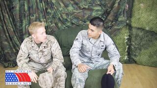 Airman Paolo's First Gay Blowjob - Gay Porn Video