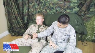 Airman Paolo's First Gay Blowjob - Gay Porn Video