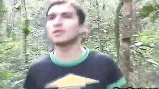 Naughty Latin boys have gay fun out in the woods 2