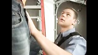 hot delivery man takes a bbc