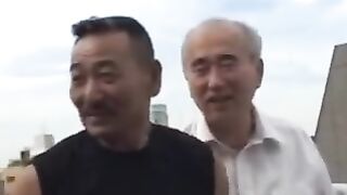 old chinese guy are using all the manhood and balls