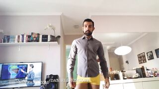 Solo Home - Dressing for work and Jerking off 