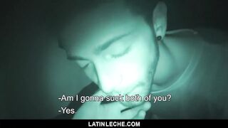 LatinLeche - Straight Guy Sucking my Dick in Night Vision 