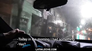 LatinLeche - Taxi Driver Sucks Latin Dick, Fucked for Cash 