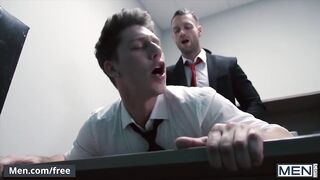 Men com - Office Boy gets Ass Fucked by Boss - Paul Canon, Kit Cohen 