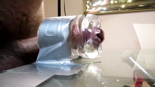 Amateur Guy Slowly Fucking Fleshlight Huge Load