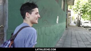 LatinLeche - Boy Convinced to Suck Dick on Film 