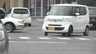 Play with a cock in parking lot a shopping center