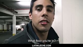 LatinLeche - Latino gets Fucked in Parking Lot 