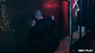 GLORY HOLE FUN! HOT FUCK IN SUITS 