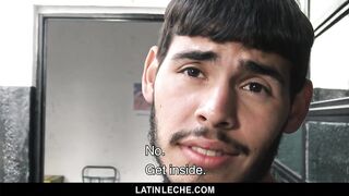 LatinLeche - Sexy Latino Boy gets Covered in Cum by four Hung Guys 