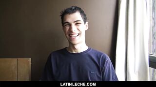 LatinLeche - Latin Boy gets to Suck Giant Cock 