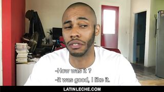 LatinLeche - Latino Stud Crams two Cocks in his Mouth 