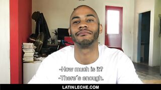 LatinLeche - Latino Stud Crams two Cocks in his Mouth 