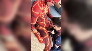 Flash vs Captain America - Edu Scot - Gay Porn Sex