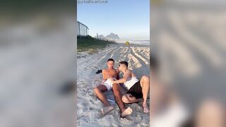 2 brazilian have sex on public beach Exhibicionist Beach - Gay Porn Sex