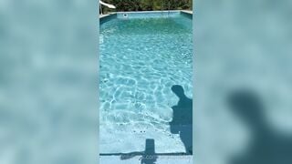 Draconblue - Naked Jerk off on the pool - Gay Porn Sex