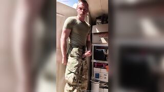 Shane Boy flexing and cumming