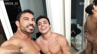 Threesome With Diego Mineiro And Victor Veiga - Gay Porn Sex