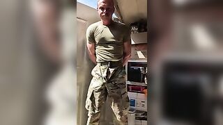 Shane in Uniform Cum Shot