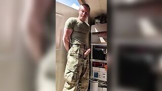 Shane in Uniform Cum Shot