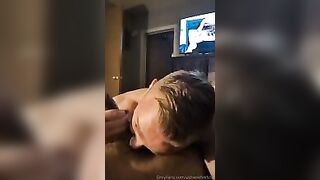 Shane giving a blowjob