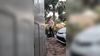 Shane outside jerking