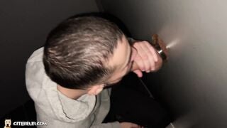 Citebeur - Cocksucker training glory hole session - Gay Porn Video