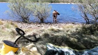 Stallion and Bunny - Fuck by The Lake - Gay Porn Video