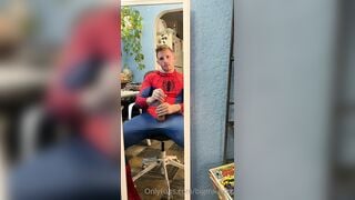 Big Mike Spidey Stroking