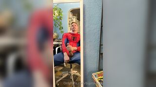 Big Mike Spidey Stroking