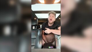 Tampa Tom bouncing on cock in the car