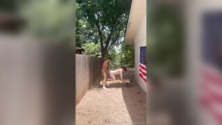 College Muscle Bottom outdoor fuck