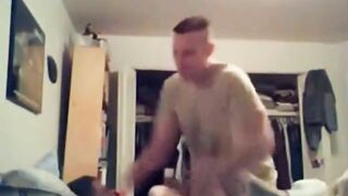 Military Guy comes home to fuck his man