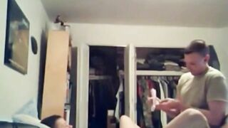 Military Guy comes home to fuck his man