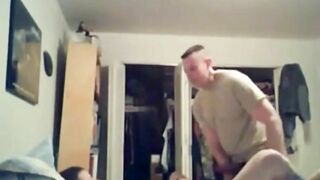 Military Guy comes home to fuck his man